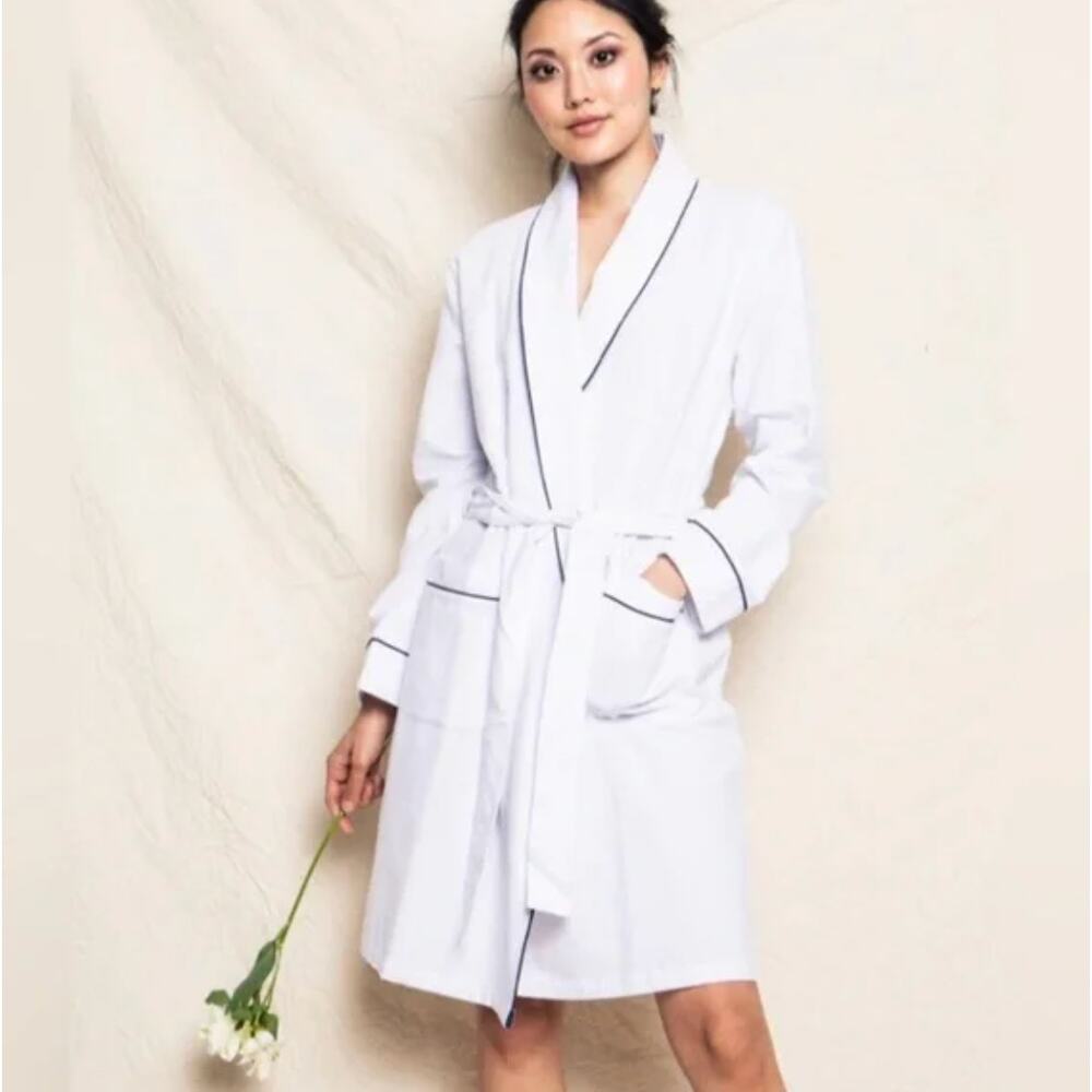 Ettitude Sateen Robe Cloud White NWT Size Large - Picture 5 of 5